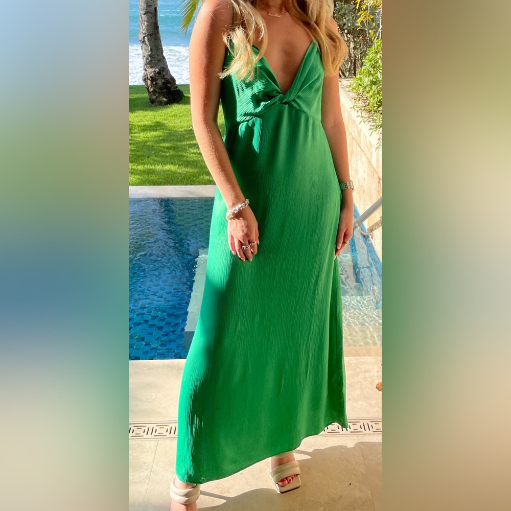 Green Zara Maxi dress